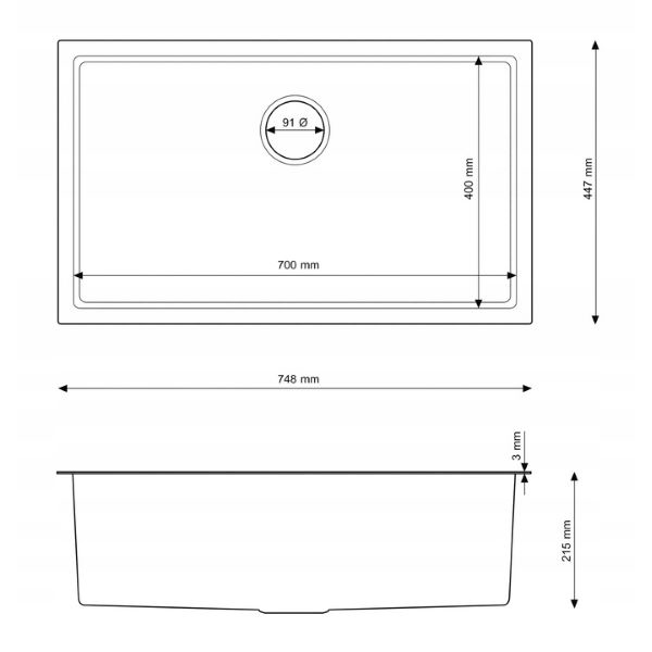 zlewozmywak stalowy wymiary